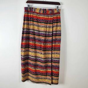 Anna Vintage 100% Silk Maxi Skirt